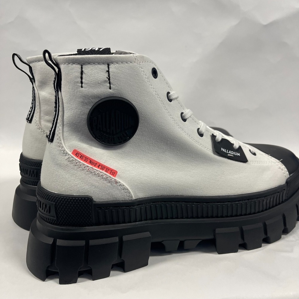 Palladium Revolt Hi TX Womens 10 Star White Chunky‎ Platform Boots Streetwear - Picture 5 of 6